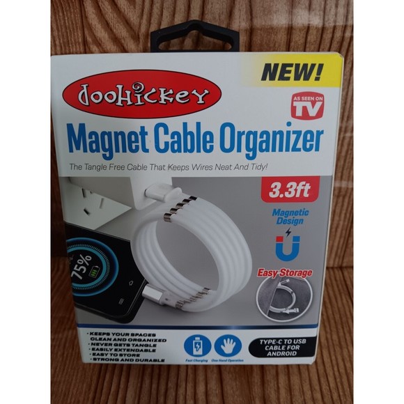 SKU102- Charging Cable Type C To USB For Android Magnetic Organizer Cable - Picture 1 of 3